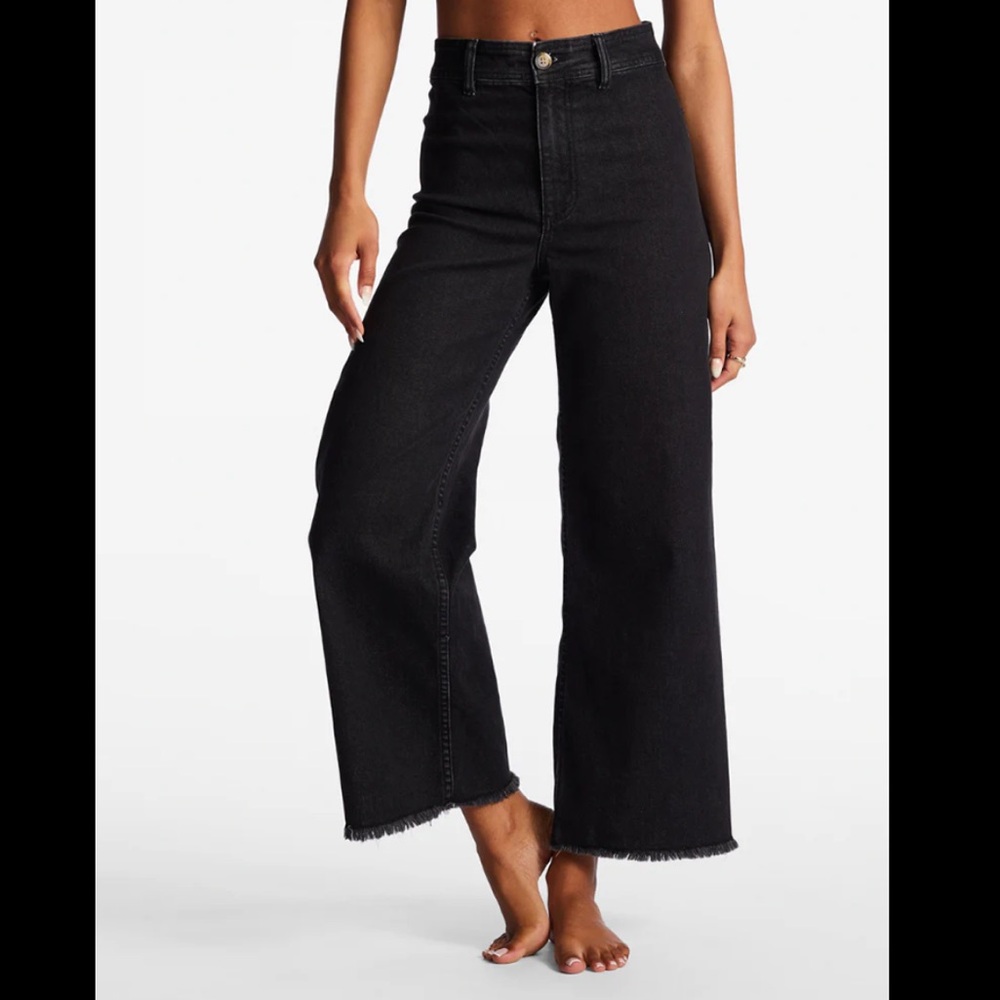 Billabong Free Fall Wide-leg Pant - washed black